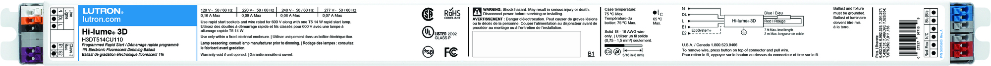 H3DT514CU110 Ceiling Mount Occupancy Sensor, 120 V
