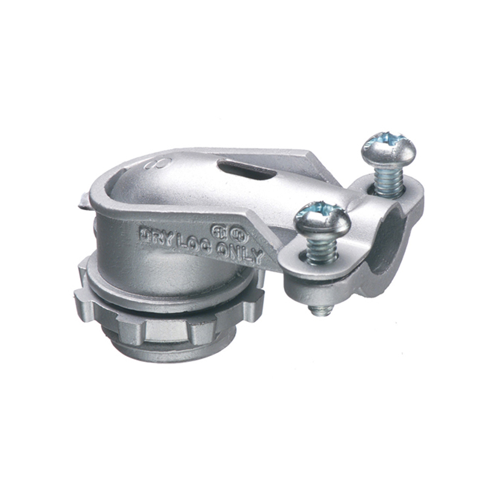 85 Cable Connector, 3/8 in Trade, 1/2 in Knockout, 0.44 to 0.75 in Cable Openings, Die-Cast Zinc