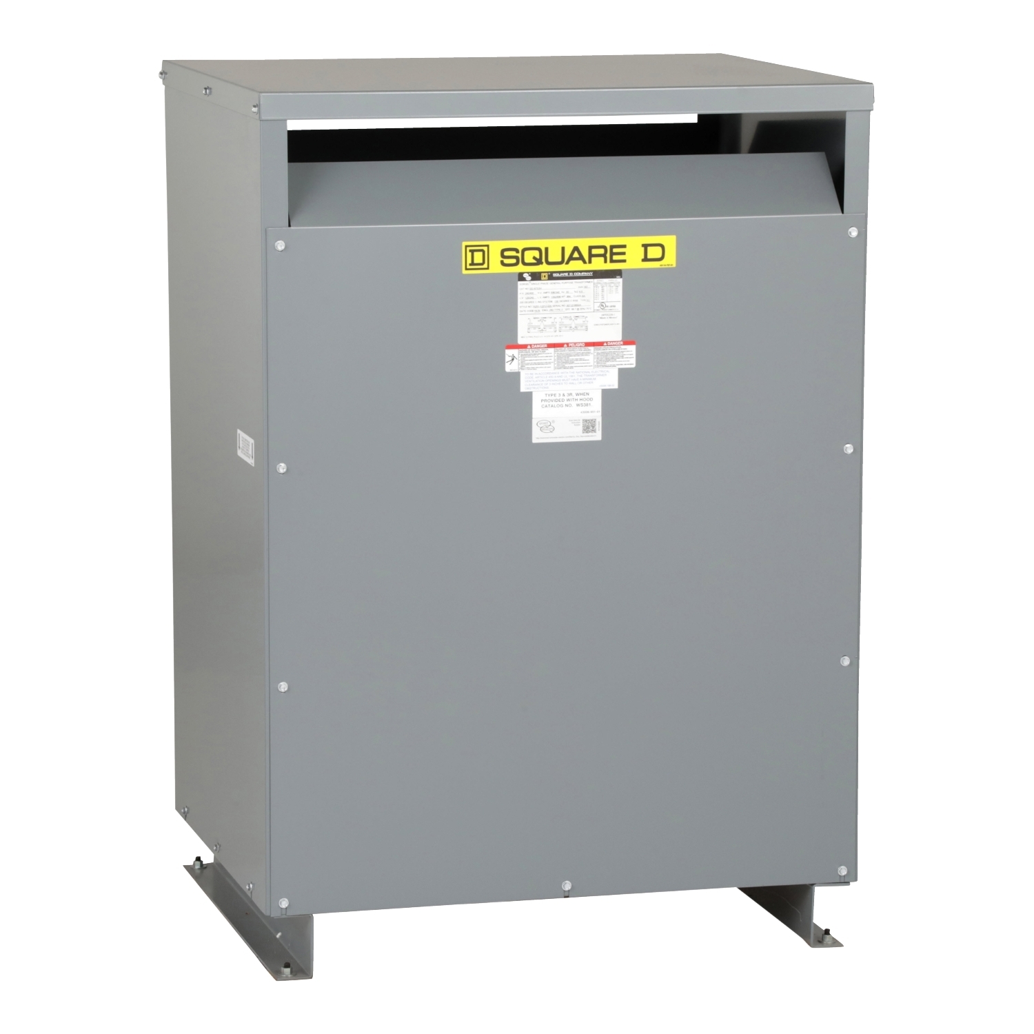 EE167S3H Energy Efficient Low Voltage Transformer, 240/480 V Primary, 120/240 V Secondary, 167 kVA, 1 Phase