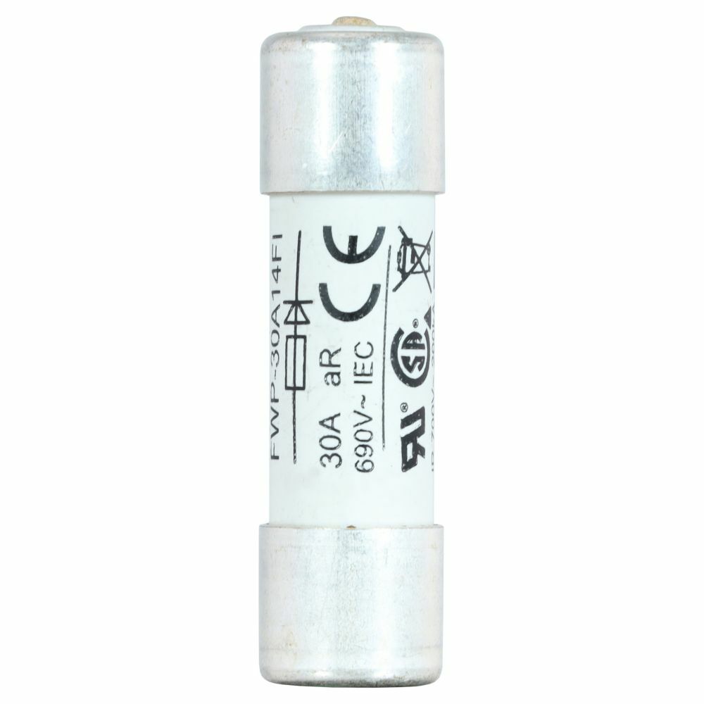 FWP-30A14FI High Speed Fuse, 30 A, 700 V, 200 kA Interrupt, Class: aR, Cartridge Body