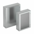 Eaton B-Line series wall mounted panel enclosure,30" height,8" length,24" width,NEMA 4X,Hinged cover,SDSS4 enclosure,Wall mount,Medium single door,Thru holes,opt. external mounting feet,304 stainless steel,Seamless poured in-place gasket