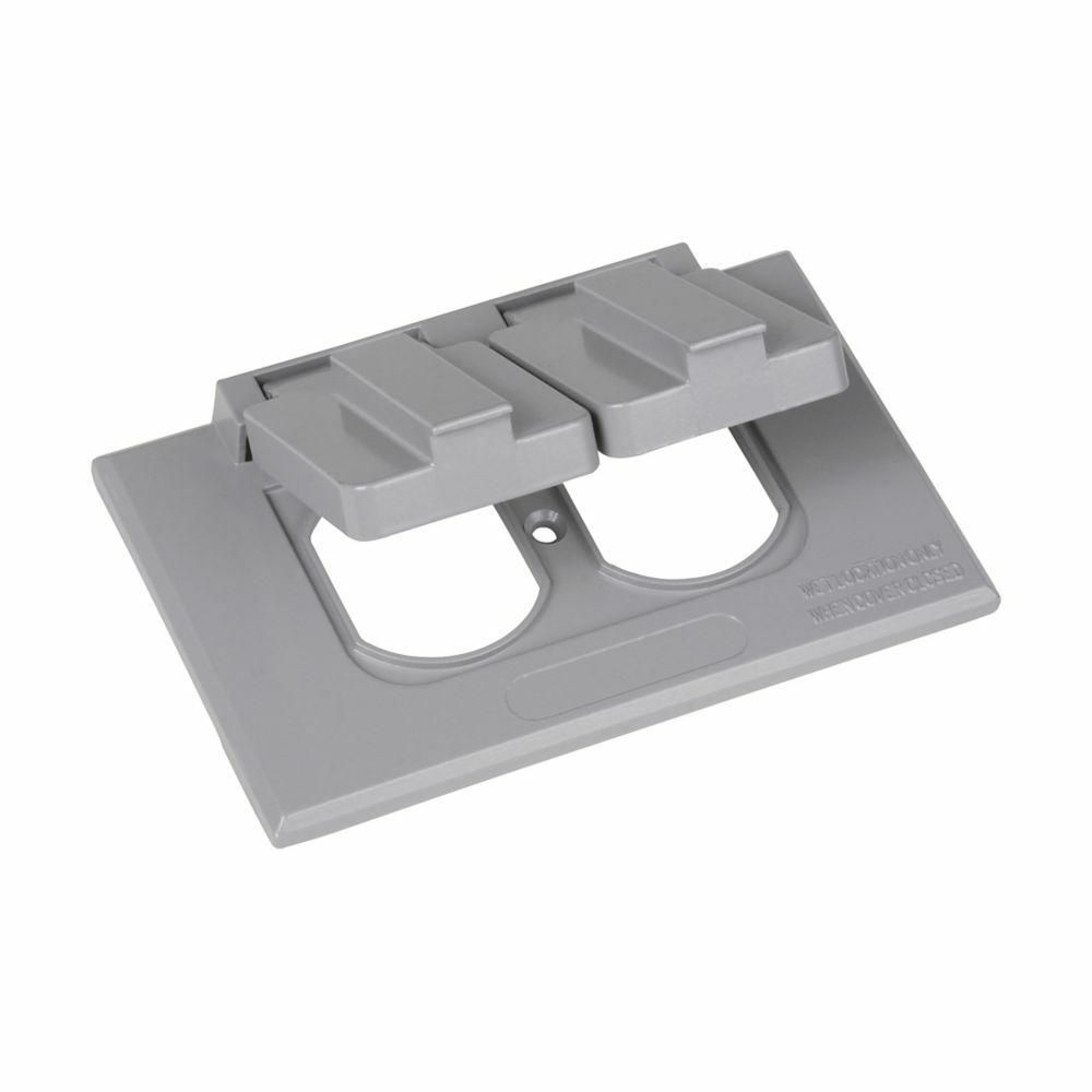 TP7233 Weatherproof Outlet Cover, Self-Close Cover, Die Cast Aluminum