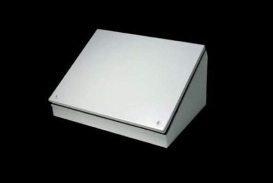 8018826 CS Series Human Machine Interface Consolet Enclosure, 24 in W x 9 in D x 12 in H, NEMA 12/13, Carbon Steel