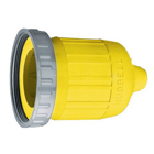 Locking Devices, Twist-Lock?, Accessories, Weatherproof Device Boot With Threaded Ring, For 20A and 30A 3 Wire Plugs and Connectors, Yellow