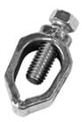 SRC Universal Ground Rod Clamp, 1/2 in, 5/8 in, 3/4 in Rod, 10 to 1/0 AWG Conductor, #4, #5, #6 THK Bar, Bronze Alloy/Stainless Steel