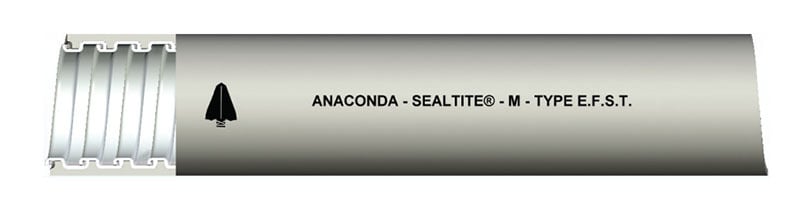 38931 Type EFST Standard Liquid Tight Flexible Metal Conduit With Cord Packing, 1 in Trade, 100 ft Carton L, Thermoplastic PVC