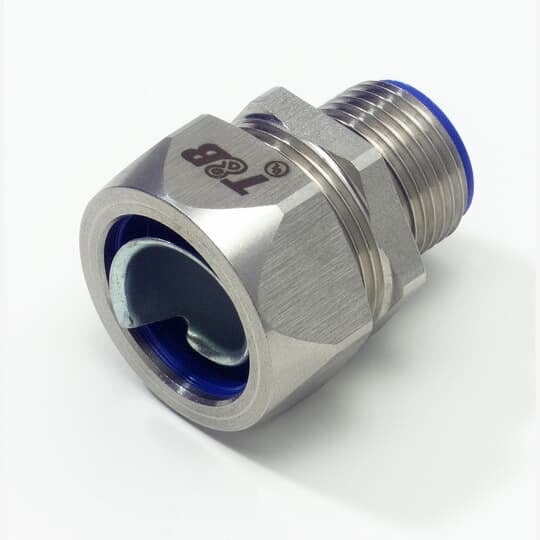 5334SST T&B 53 Series Liquid Tight Conduit Connector, 1 in Trade, Straight, Stainless Steel
