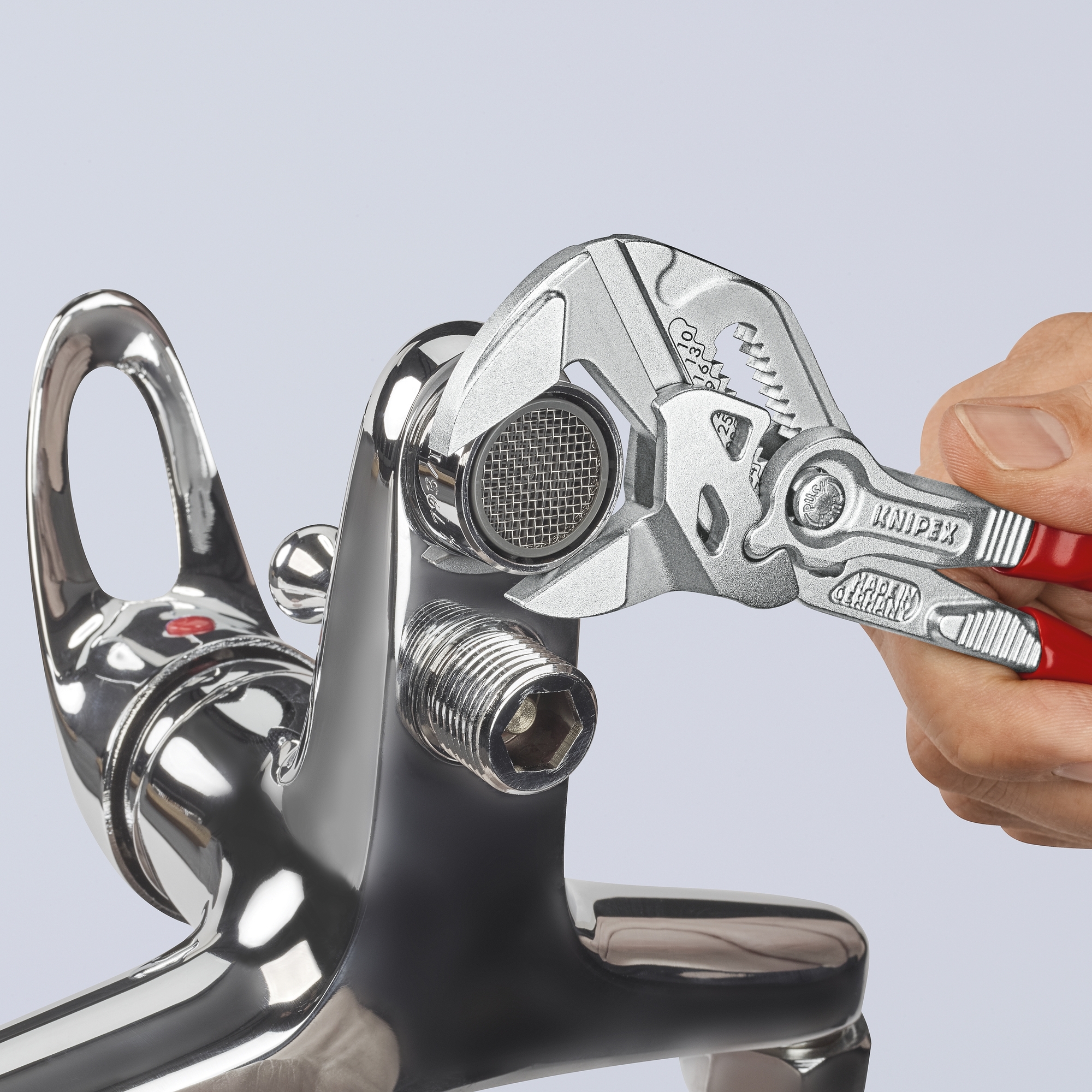 Pliers Wrench, 7 1/4 in., Plastic Coating, Bulk