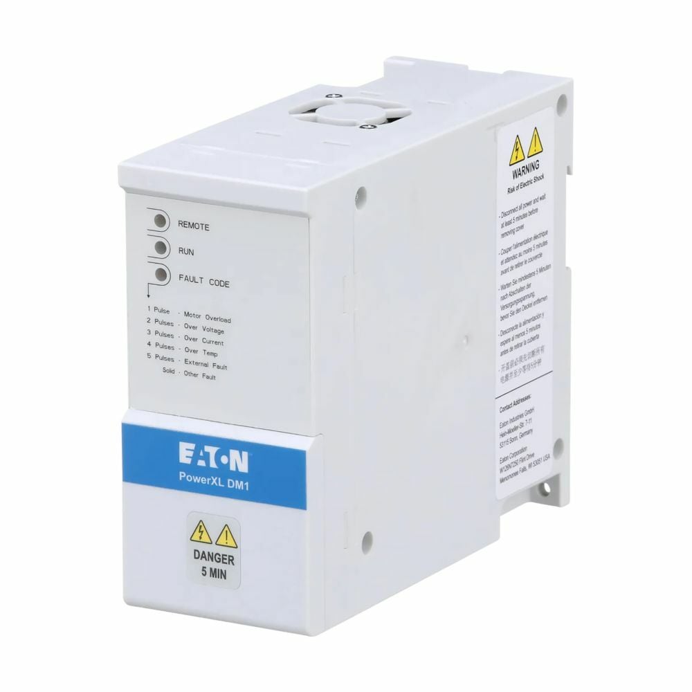 DM1-341D5NB-N20B DM1 Drive, 380 to 480 V AC, 2.83 in W x 7.03 in D