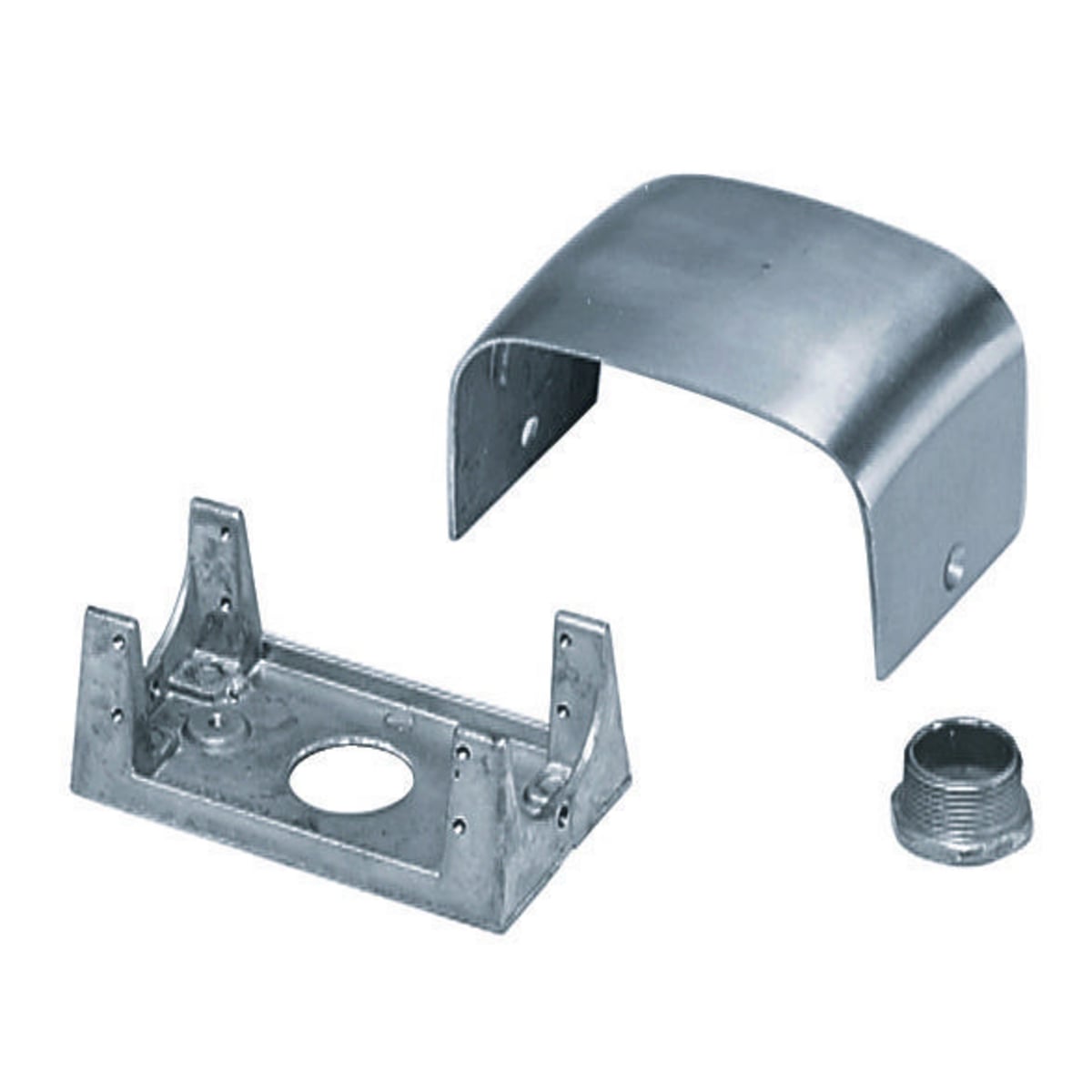 SC3098A Lo-Con Standard Pedestal Housing, 2 Gangs, 3/4 in Knockouts, Aluminum