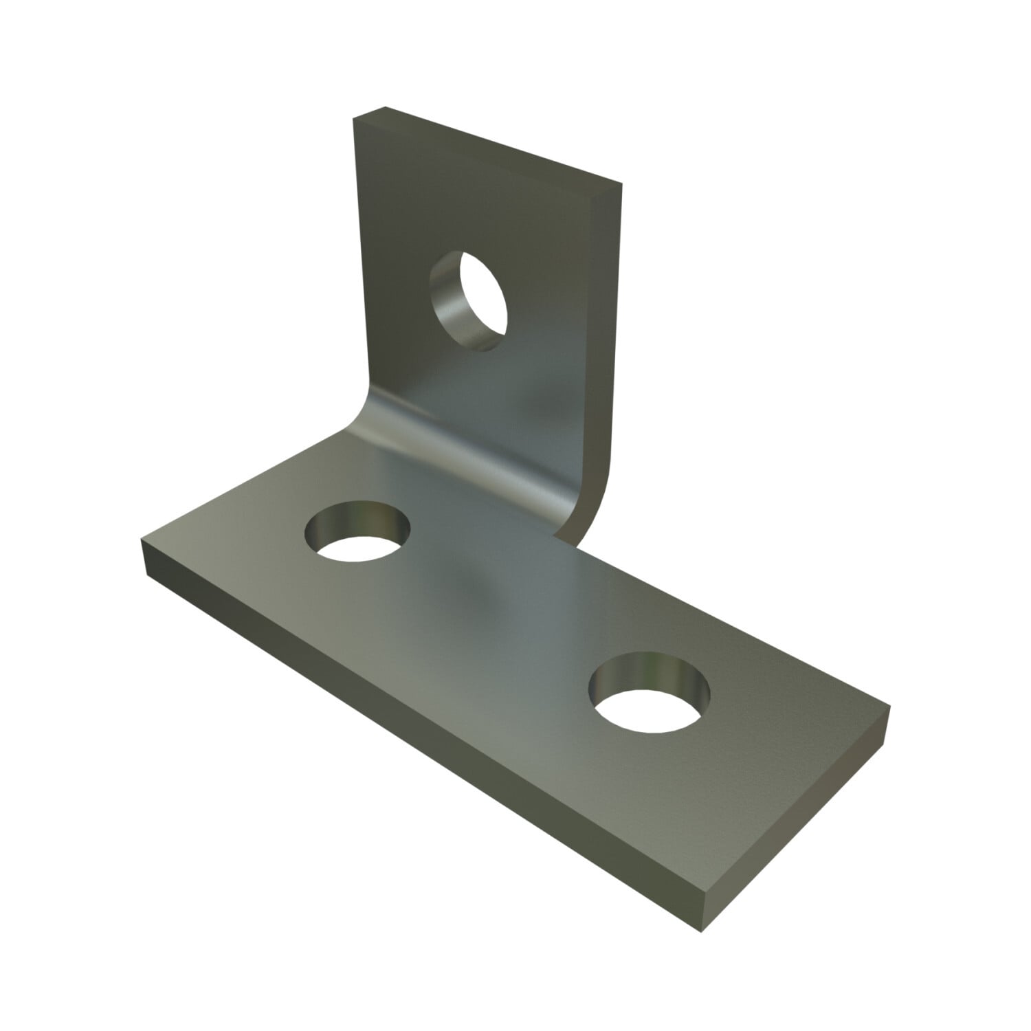 P1037-EG 90 deg Angle Fitting, 3 Holes, 1-5/8 in W x 1/4 in THK, HRPO Steel