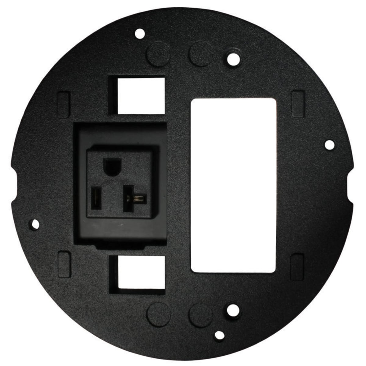 S1SPAMM20 Standard Poke-Through Sub Plate, 5.36 in L x 5.36 in W, Cast Aluminum