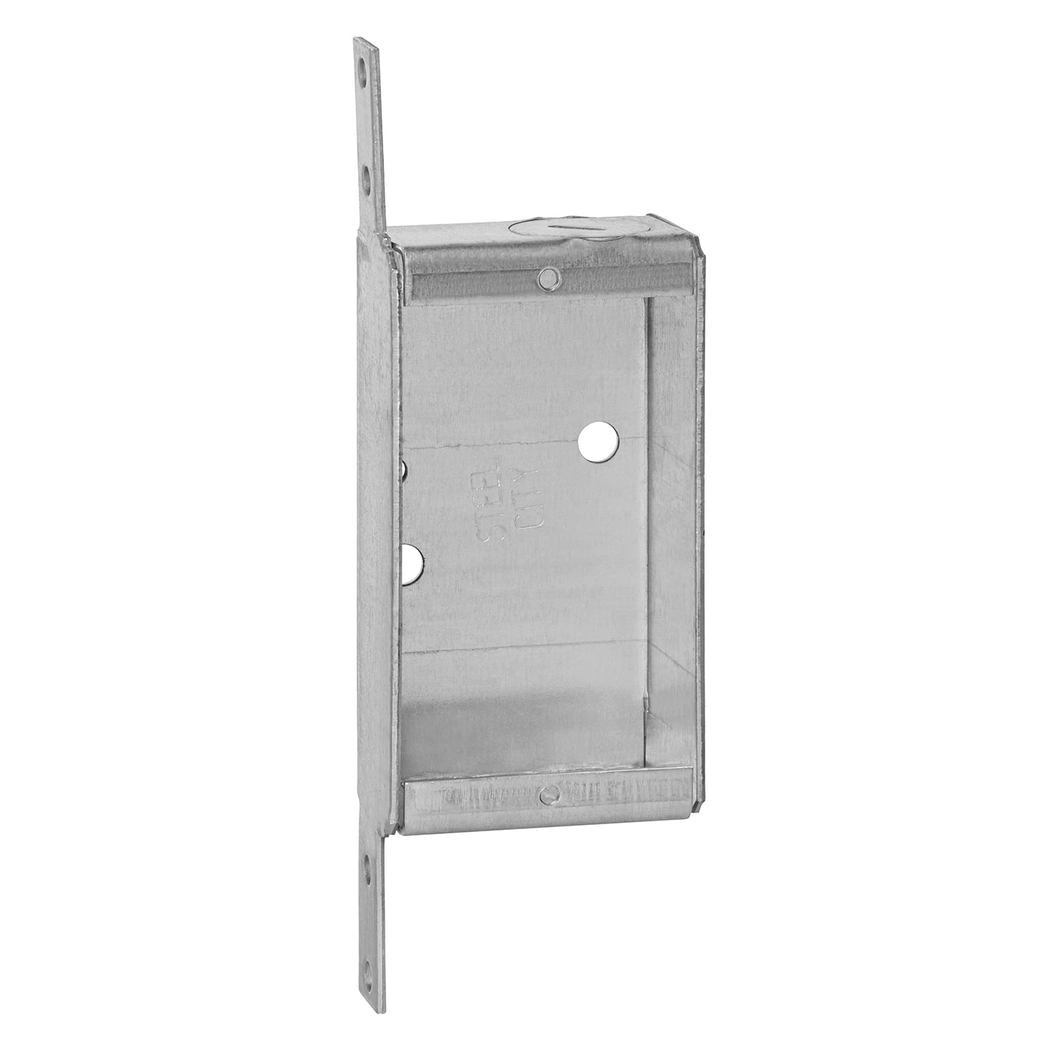 SSQV Steel City Non-Gangable Switch Box, Steel, 6.5 cu-in Capacity, (1) Outlets, (2) Knockouts