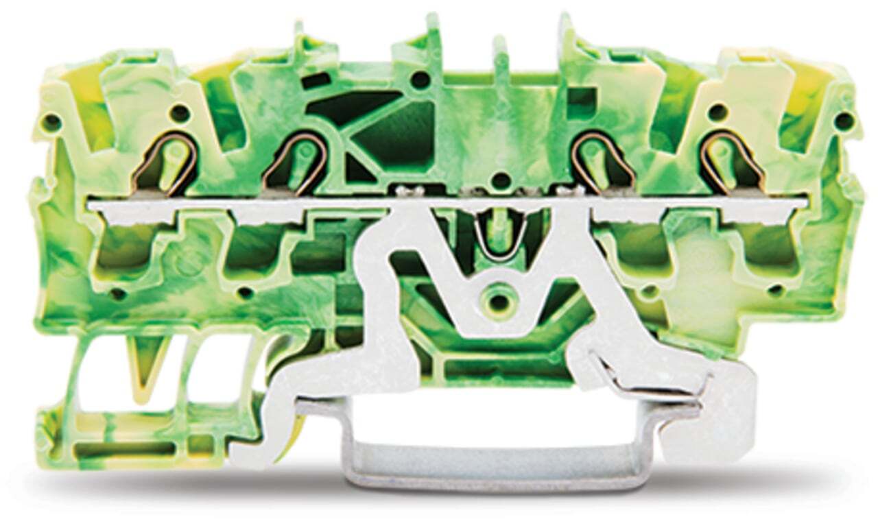 2002-1407 Feed-Thru Terminal Block, 18 AWG Wire, DIN Rail Mount