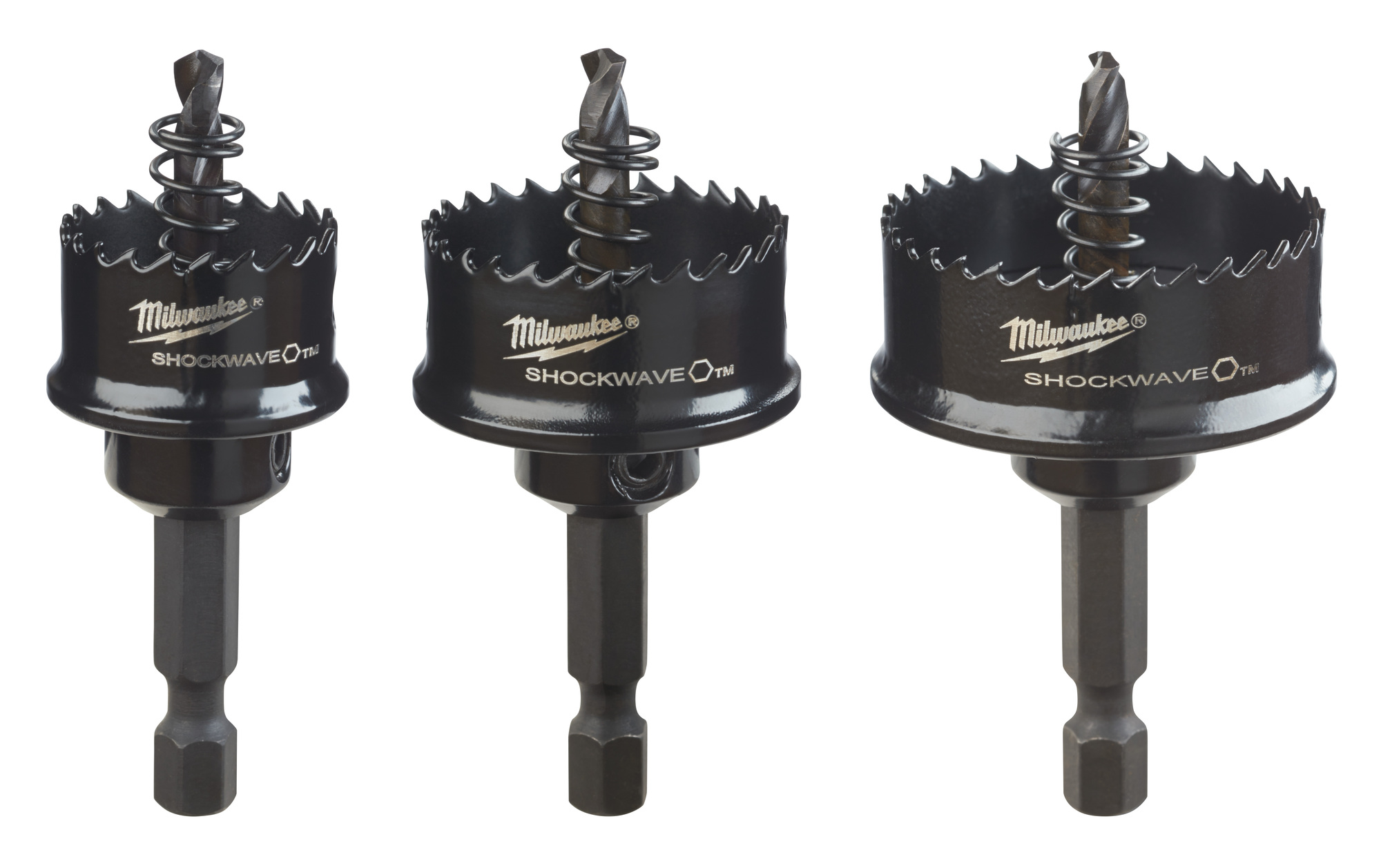 49-22-4800 Shockwave Thinwall Hole Saw Set, 3 Pieces, Bi-Metal