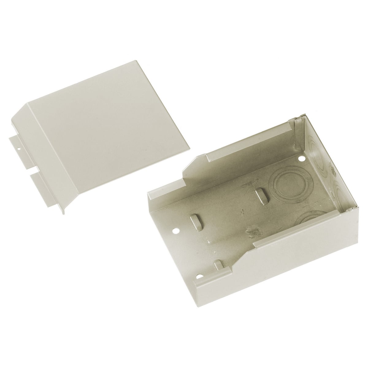 HBL4710IV HBL4750 Standard Undivided Entrance Fitting, For Use With HBL4750 Series Metal Raceway, Roll Formed Steel, Ivory