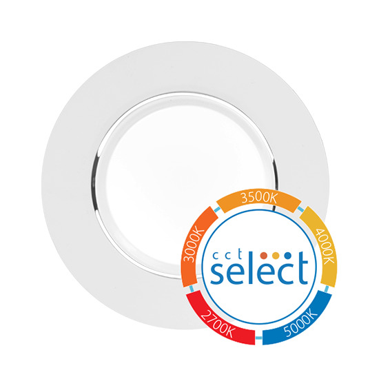 DCGv3 4 Inch Selectable Gimbal Recessed LED Downlight, White