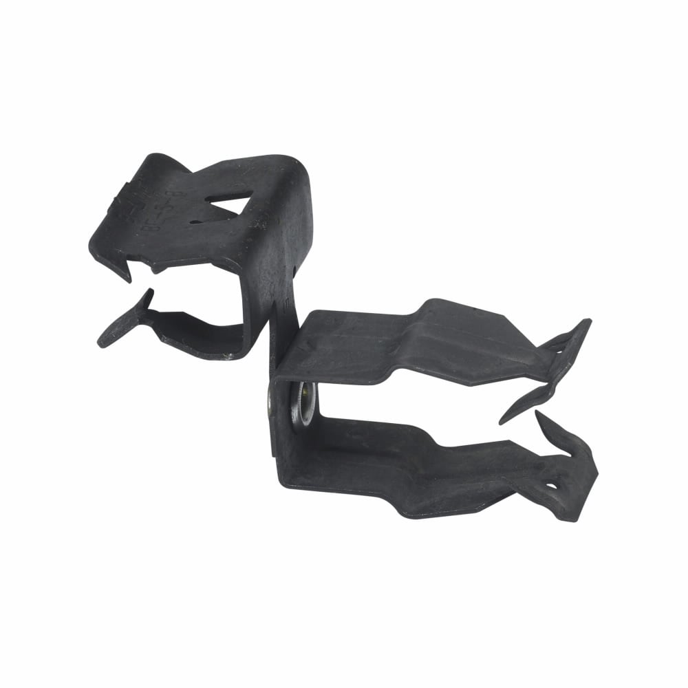 BP-12-E-2-4 Push Style Conduit to Beam Fastener With 13 in Anchor Strap, 3/4 in, 1/2 in Conduit, 1/8 to 1/4 in THK Flange, 15 lb Load, High Carbon Steel, Zinc Phosphate