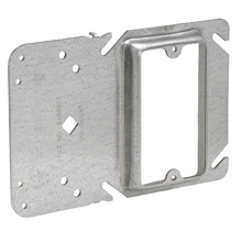 TP32403PFA Pre-Fabricated Outlet Box, Steel, 4 in H x 4 in W x 2-1/8 in D