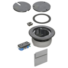 IN BOX cover kit. recessed receptacle and low voltage keystone for new concrete. Installs in Arlington's FLBC4500 and FLBC4502 box. Non metallic. Color Black.