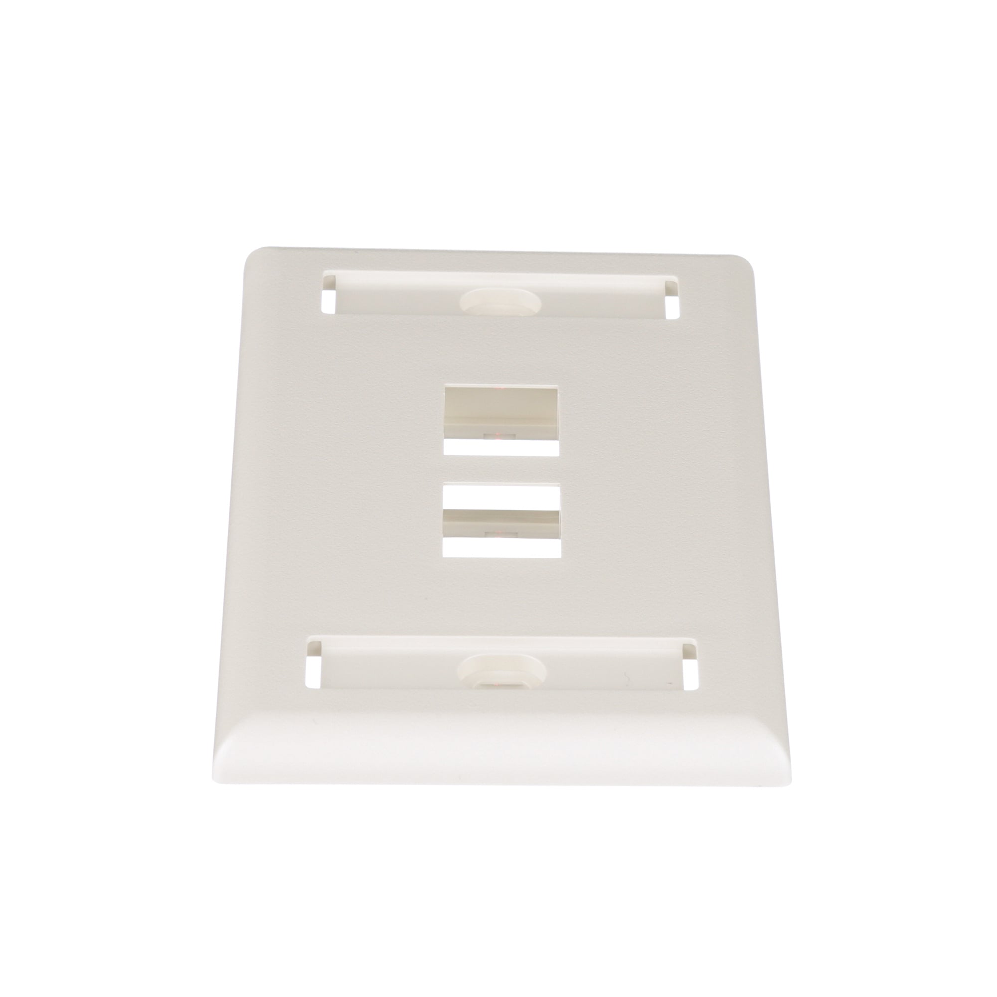 NK2FIWY NetKey Flat Face Plate, 1 Gangs, 2-3/4 in W x 4-1/2 in H x 0.45 in D, ABS, Off-White