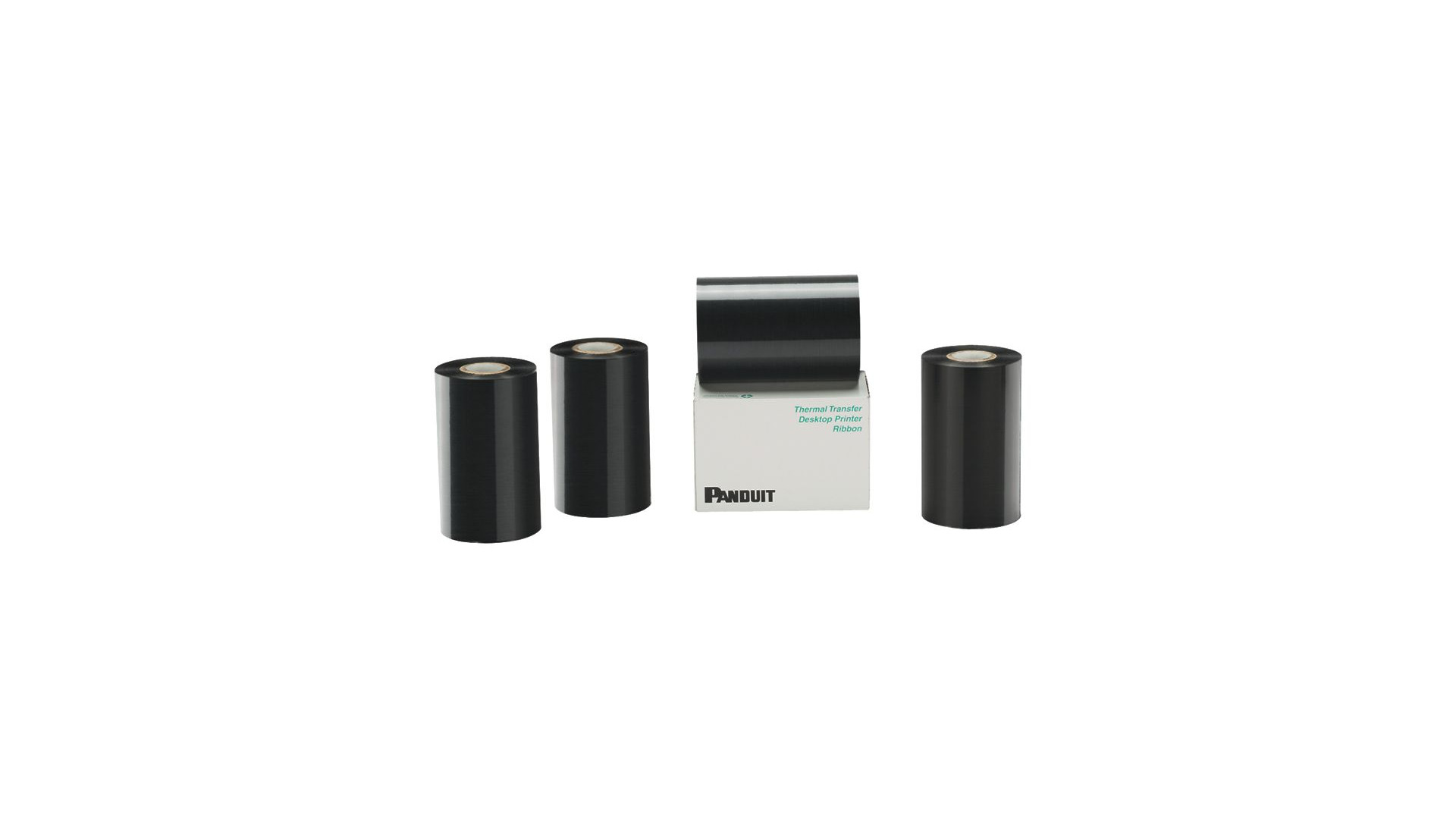 RMER1BL Thermal Transfer Ribbon, 300 ft L x 1.1 in W, Resin, Black