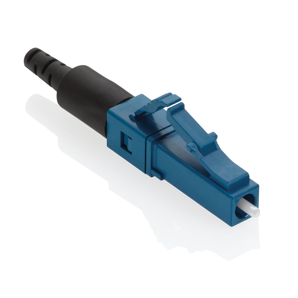 49991-SLC FastCAM Field Installable Pre-Polished Fiber Optic Connector, LC Connector, Single-Mode Fiber, 2 or 3 mm Jacketed/250 or 900 um Buffered Fiber, Pre-Radiused Zirconia Ferrule