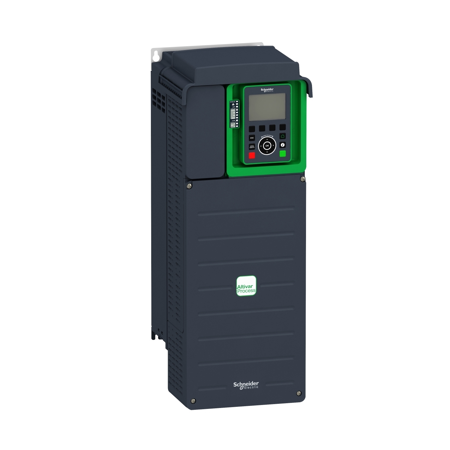 ATV930D15N4 Altivar 3-Phase Variable Speed Drive With Braking Unit, 400/480 V, 23.5 A Heavy Duty/31.7 A Normal Duty, 20 hp, 211 mm W x 235 mm D