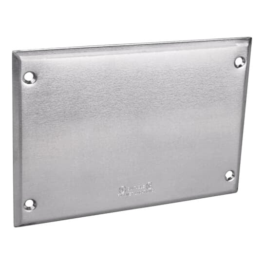 3CCB Red Dot Blank Weatherproof Cover, 4-5/8 in L x 4-9/16 in W, Steel