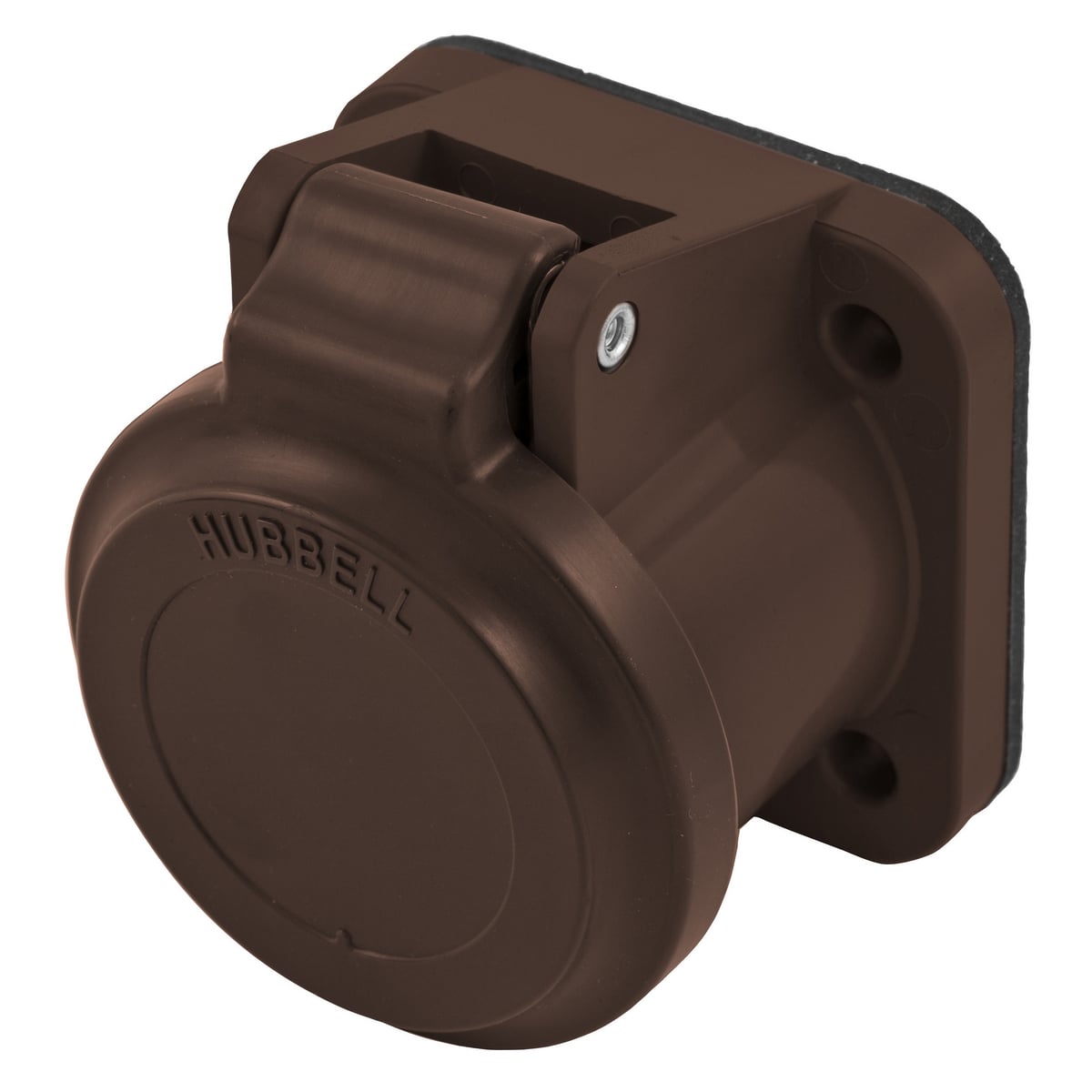 HBLNCABN 16 Series 1-Device Non-Metallic Weatherproof Surface Mount Protective Lift Cover, #1, For Use With 300/400 A, 600 V AC/250 V DC 1-Pole and Temporary Power Device, Nylon/PBT, Brown