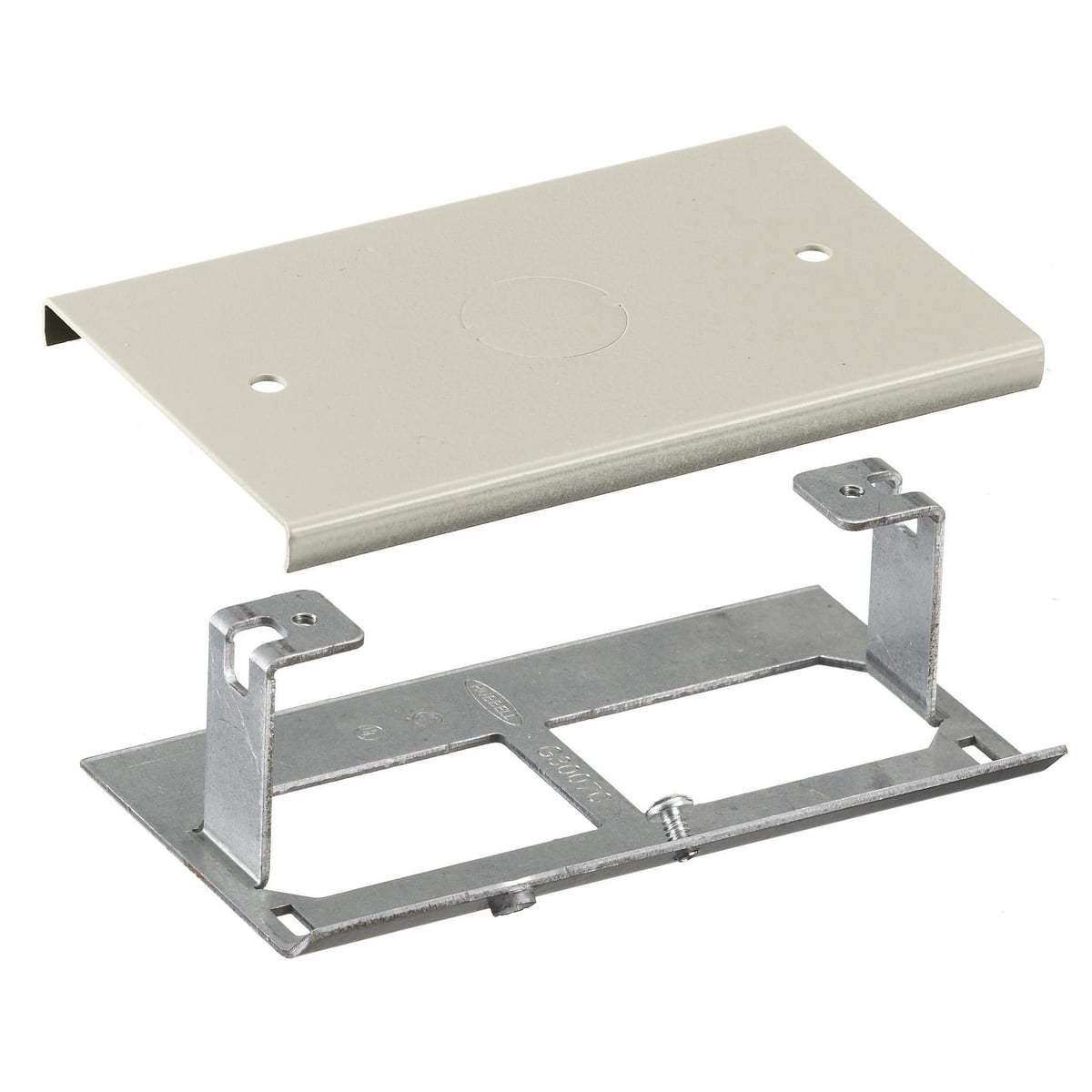 HBL3036HEIV Standard Blank Cover Plate, For Use With HBL3000 Series Metal Raceway, Roll Formed Steel, Ivory