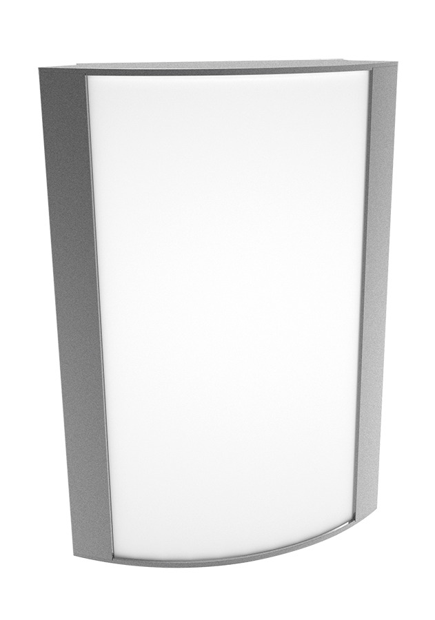 HALV18L935-F-S Forward Wall Sconce, 25.9 W Fixture, 120/277 V AC, Polyester Powder Coated/Textured Silver Housing