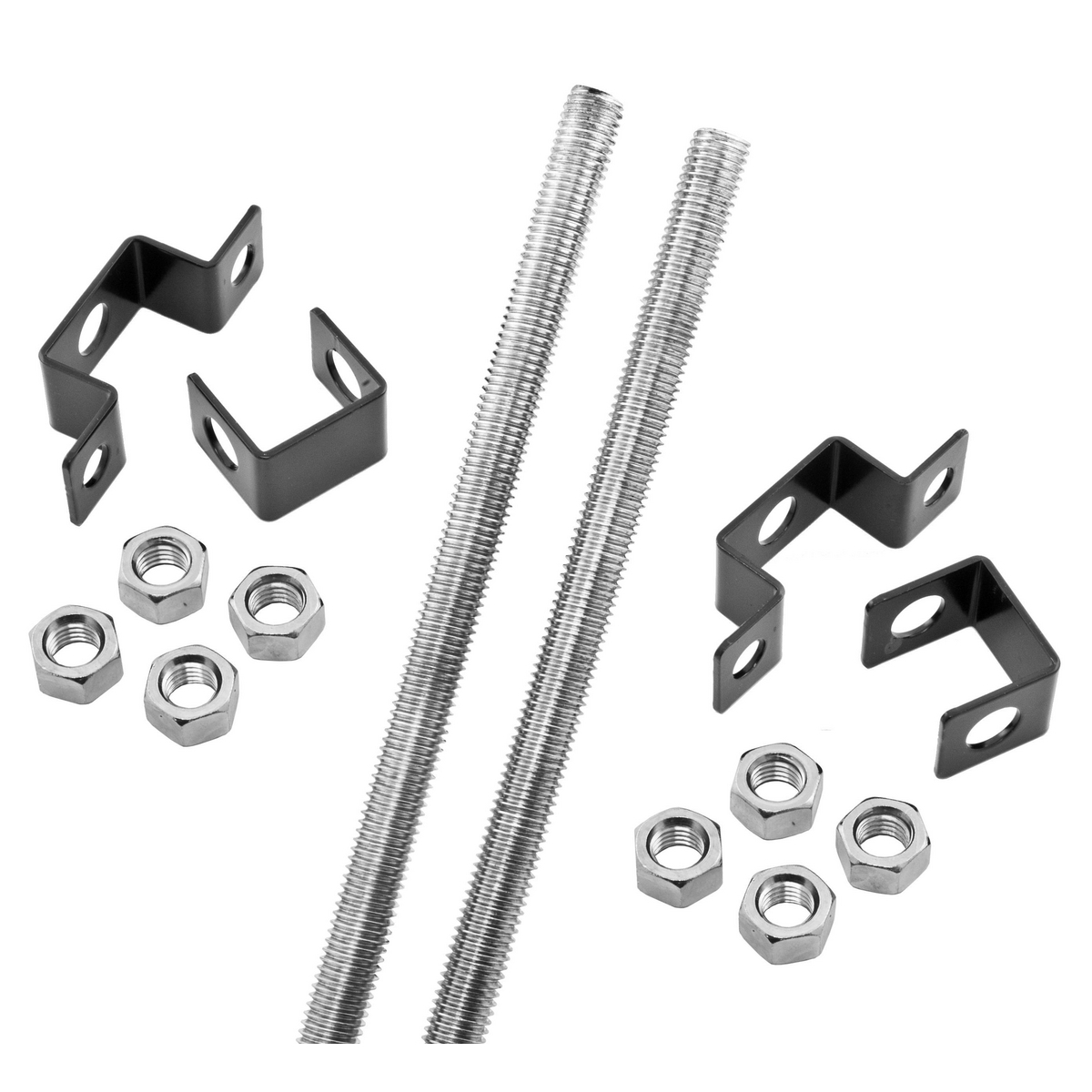 HLCMK Heavy Duty Ceiling Mounting Kit, For Use With NEXTFRAME HLS Ladder Rack, Steel, Black