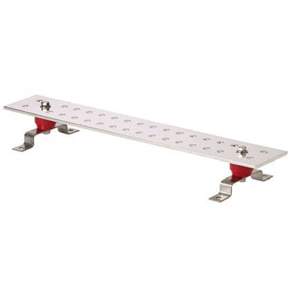 GB4N0034TPI-1 StructuredGround Type GBN Flat Grounding Busbar, 60 in L x 4 in W, 34 Holes, 600 V AC, Copper