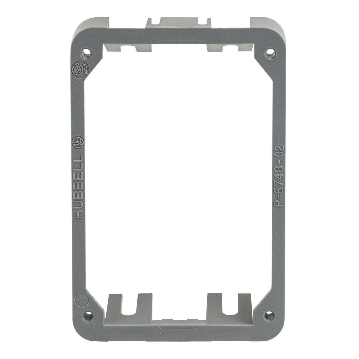 PFBRAC Molded Non-Metallic Standard Adapter Collar, 4.56 in L x 3.07 in W x 0.97 in D, Thermoplastic