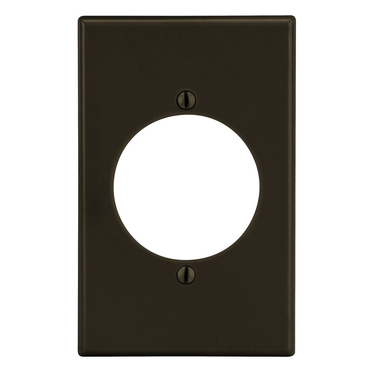 PJ724 Mid-Size Non-Metallic Wall Plate, 1 Gangs, 3.15 in W x 4.94 in H, Polycarbonate Thermoplastic, Brown