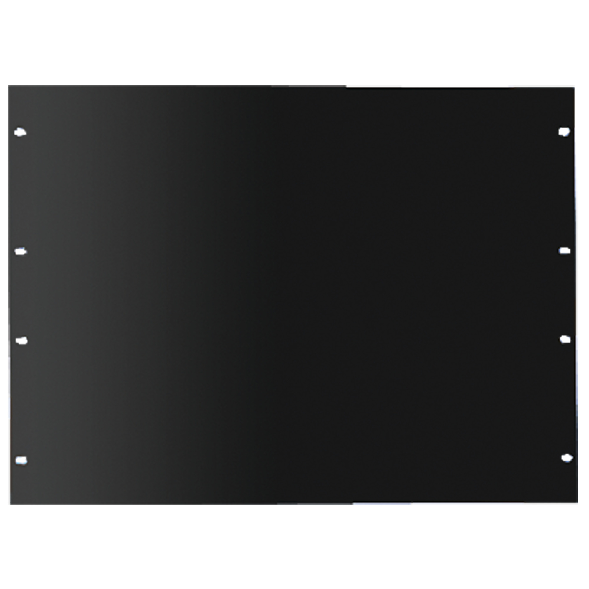 P19RPP5UB DOFRY Flat Rack Panel, 19 in H x 8-3/4 in W, Steel, Black