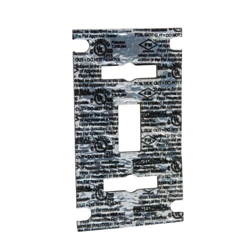 66276 Metacaulk Cover Guard Single Switch Fire Rated Gasket, Intumescent, Specifications Met: ASTM E90, cULus Listed, UL 411