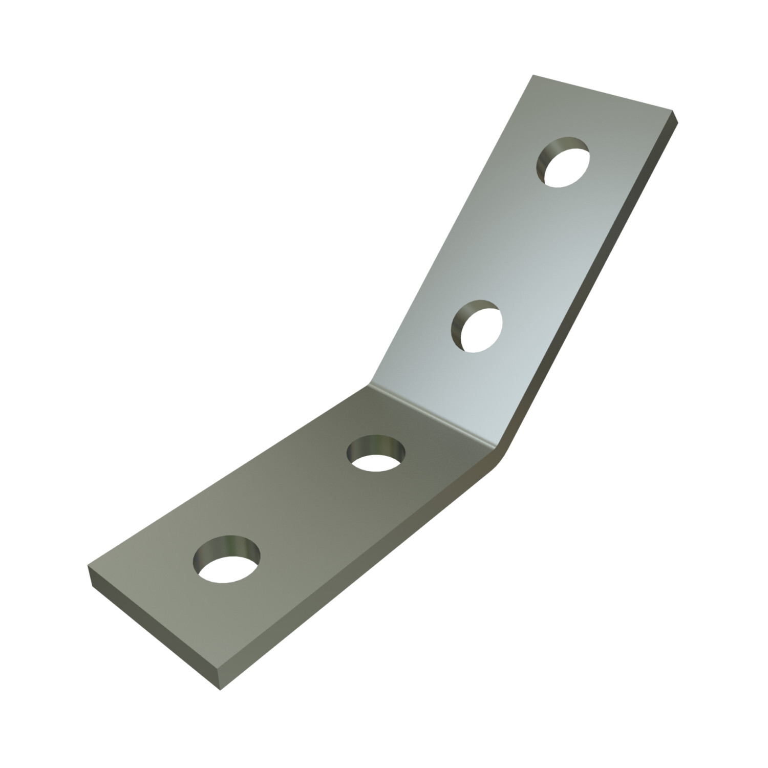P2262-EG Outside Channel Angular Fitting, 4 Holes, 1-5/8 in W, 22.5 deg Bend, HRPO Steel