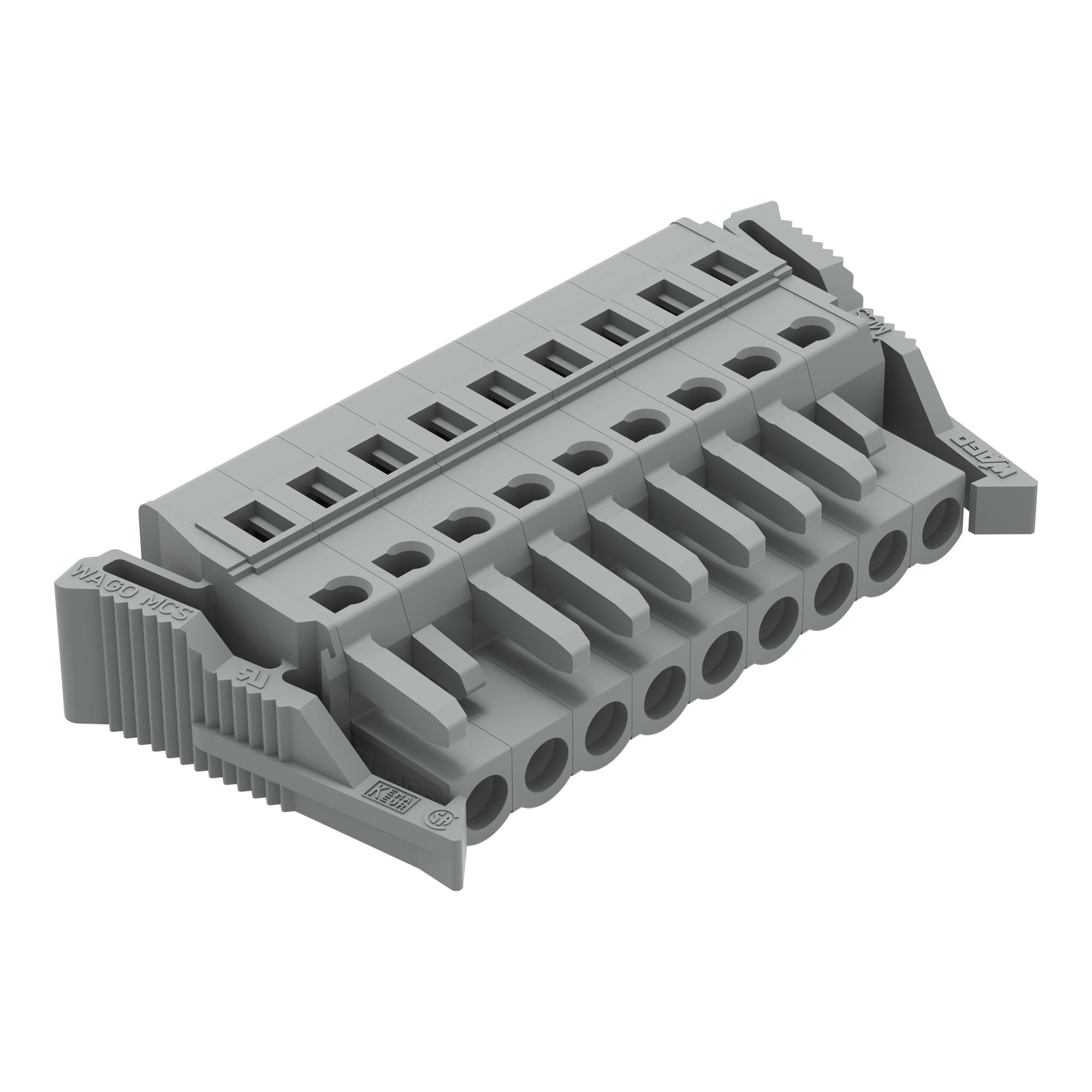 231-109/037-000 Operating Tool 1-Conductor Female Connector, 630 V, 16 A, 28 to 12 AWG Wire, 9 Poles