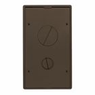 Hubbell Wiring Device Kellems, Floor Boxes, 2/4-Gang, Furniture FeedTile Cover, Bronze Powder Coat Finish