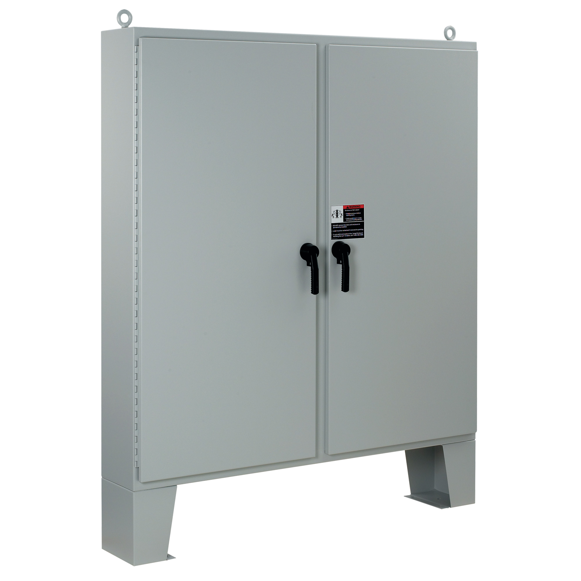 A74H7224LP3PT A4L3 2-Door Large Enclosure With Floor Stand, 74.06 in L x 72.06 in W x 24.06 in D, NEMA 3/4/IP66 NEMA Rating, Steel