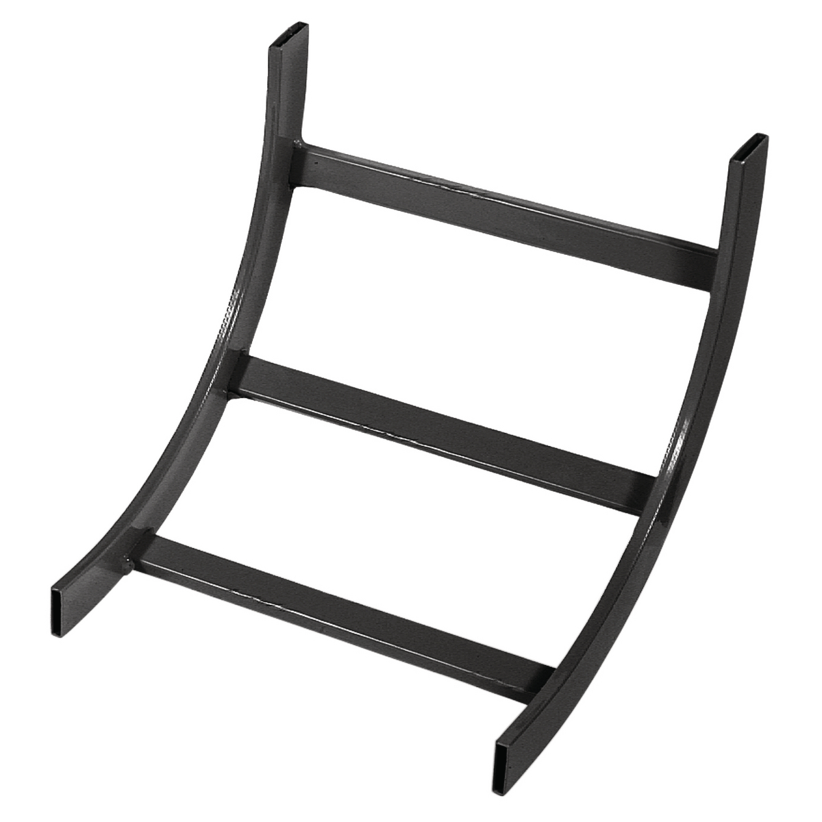 HLI1290B 90 deg Inside Radius Heavy Duty Ladder Rack Tray, 12 in W Tray, Steel