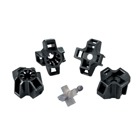 Cable Tie Heavy-Duty Application Stud Mount Fastener, Black Nylon 66, Weather and Ultraviolet Resistant, Stud Mount Mounting - 0.50 Inch (12.7mm) Stud, Four-Way Multi-Directional Design
