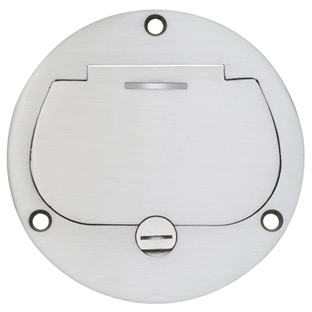 FLB3531NL DropIn Cut-In Floor Box Kit, Nickel/Plastic, 1 Gang