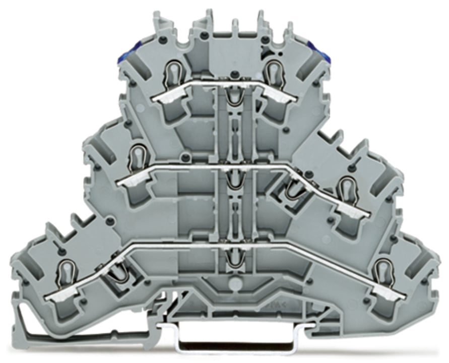 2002-3203 Operating Tool Deck Terminal Block, 500 V, 24 A, 22 to 12 AWG Wire, 3 Poles, DIN Rail Mount