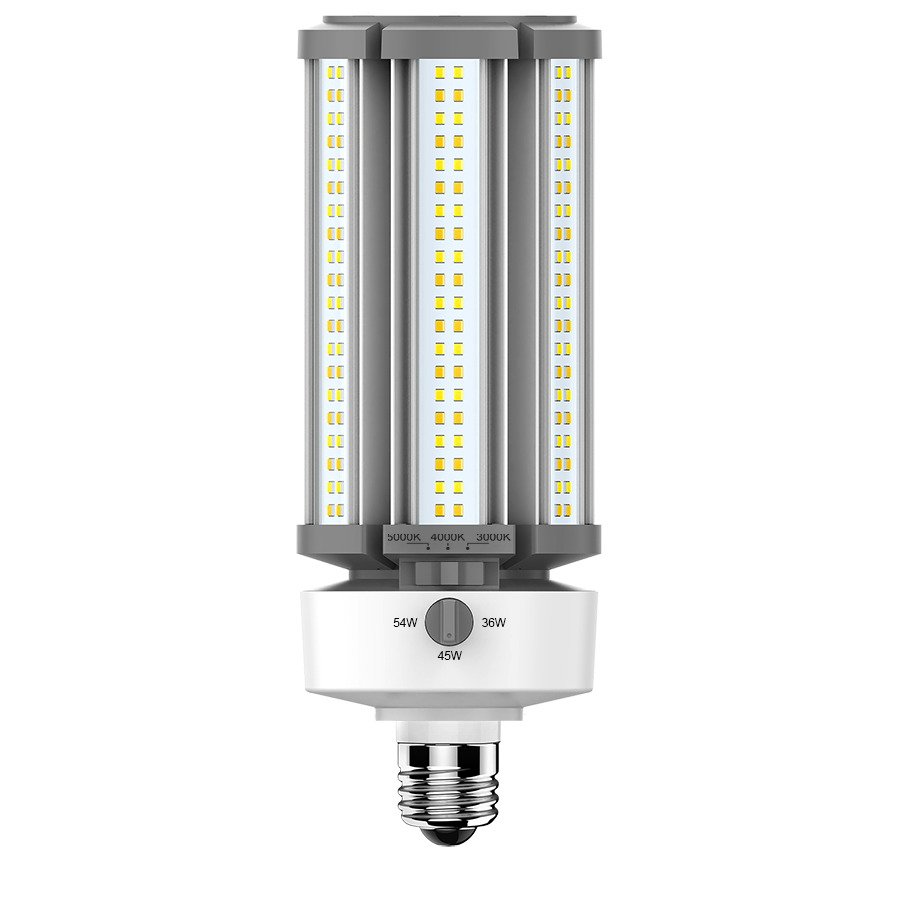 HIDFA-54S-E26-8CCT-BYP/5SP HIDFA Type B Field-Adjustable Post Top, 54 W, E26 Lamp Base, 4860/6075/7290 Lumens