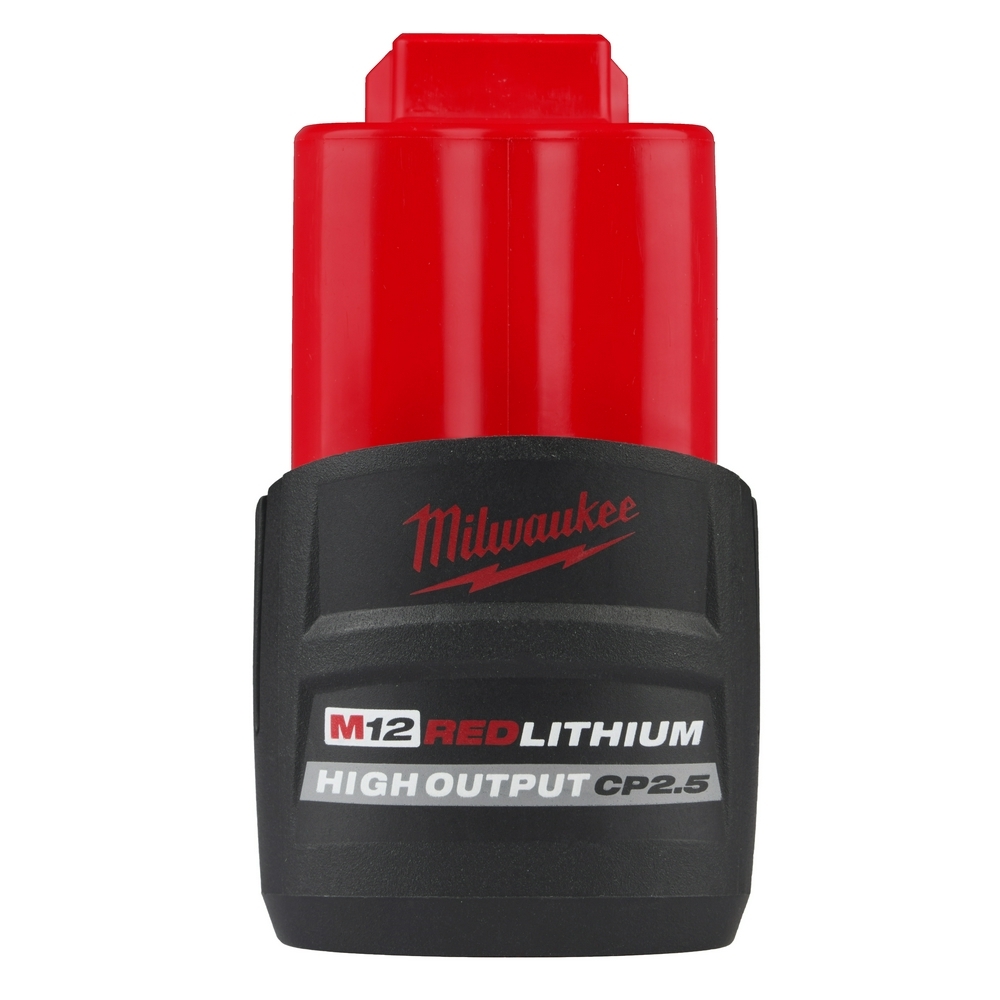 48-11-2425 M12 Battery, 2.5 Ah Battery Li-Ion Battery, 12 V Charge, For Use With 12V Cordless Tools