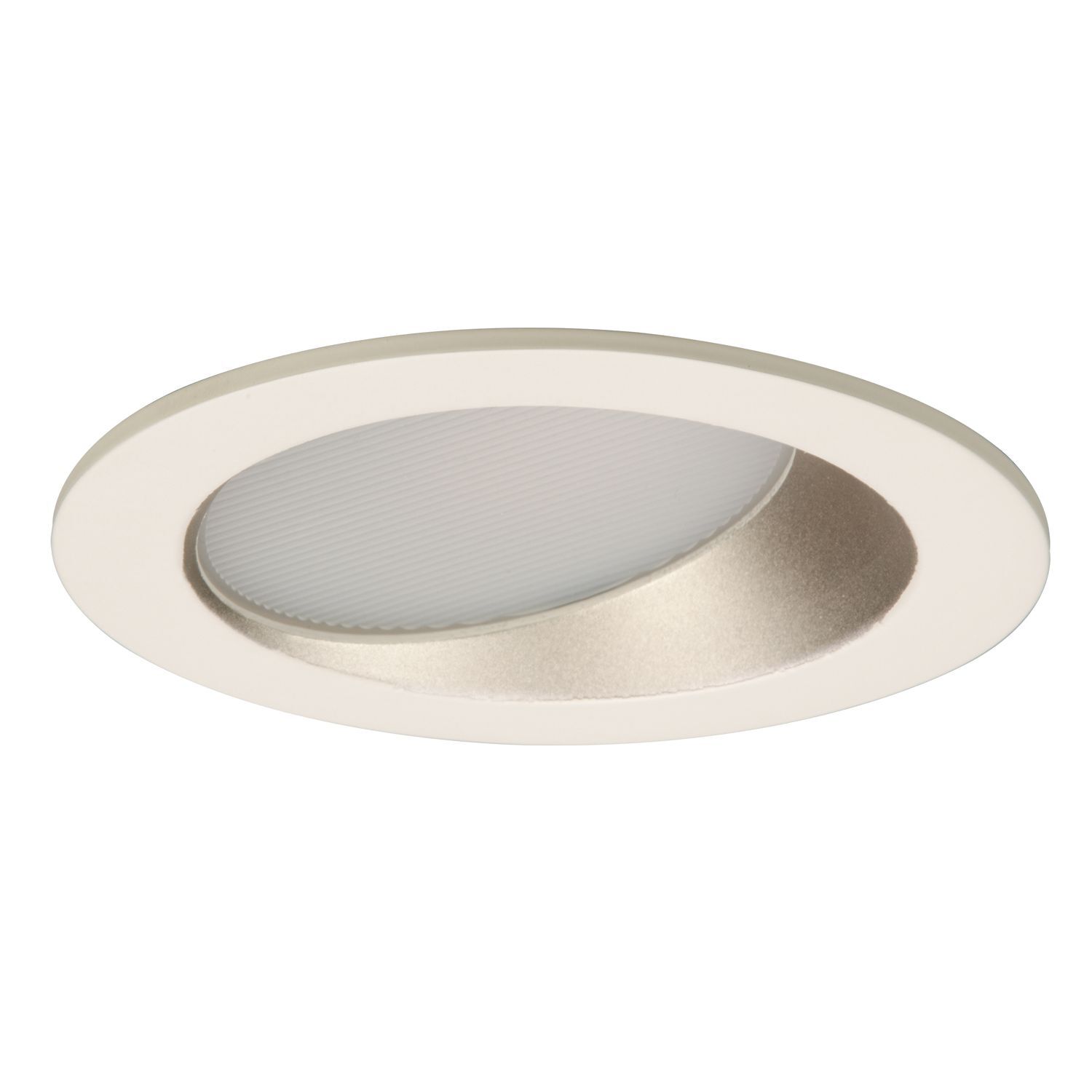 TL3LWW6GHWF Halo Self-Flanged Linear Spread Lens Wall Wash Conical Angle Cut Trim, 3 in ID x 4.36 in OD, LED Lamp, For Use With HL36SA 3 in Shallow Round New Construction Directional Housing, Polymer
