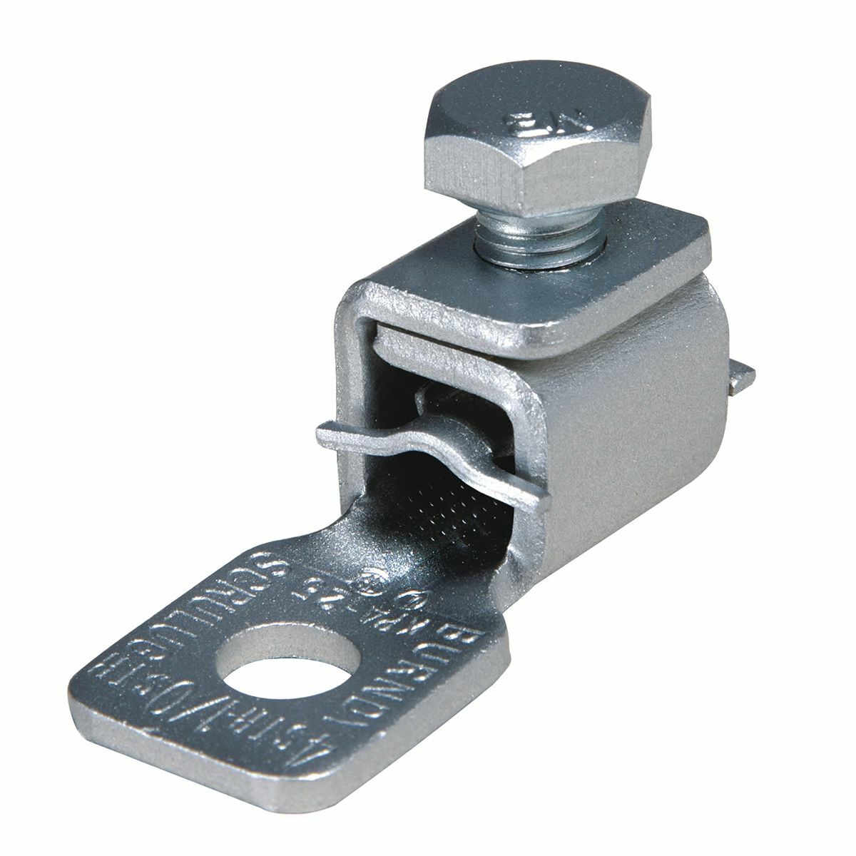 KPA8CTP KPA-TP 1-Piece Cable Terminal Lug, 14 to 6 AWG Solid Copper Conductor, #10 Stud, 1 Bolt Holes, Copper Alloy